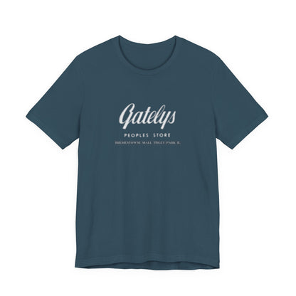 Gatelys People’s Store Logo Tee — Casual Vintage Script T‑Shirt