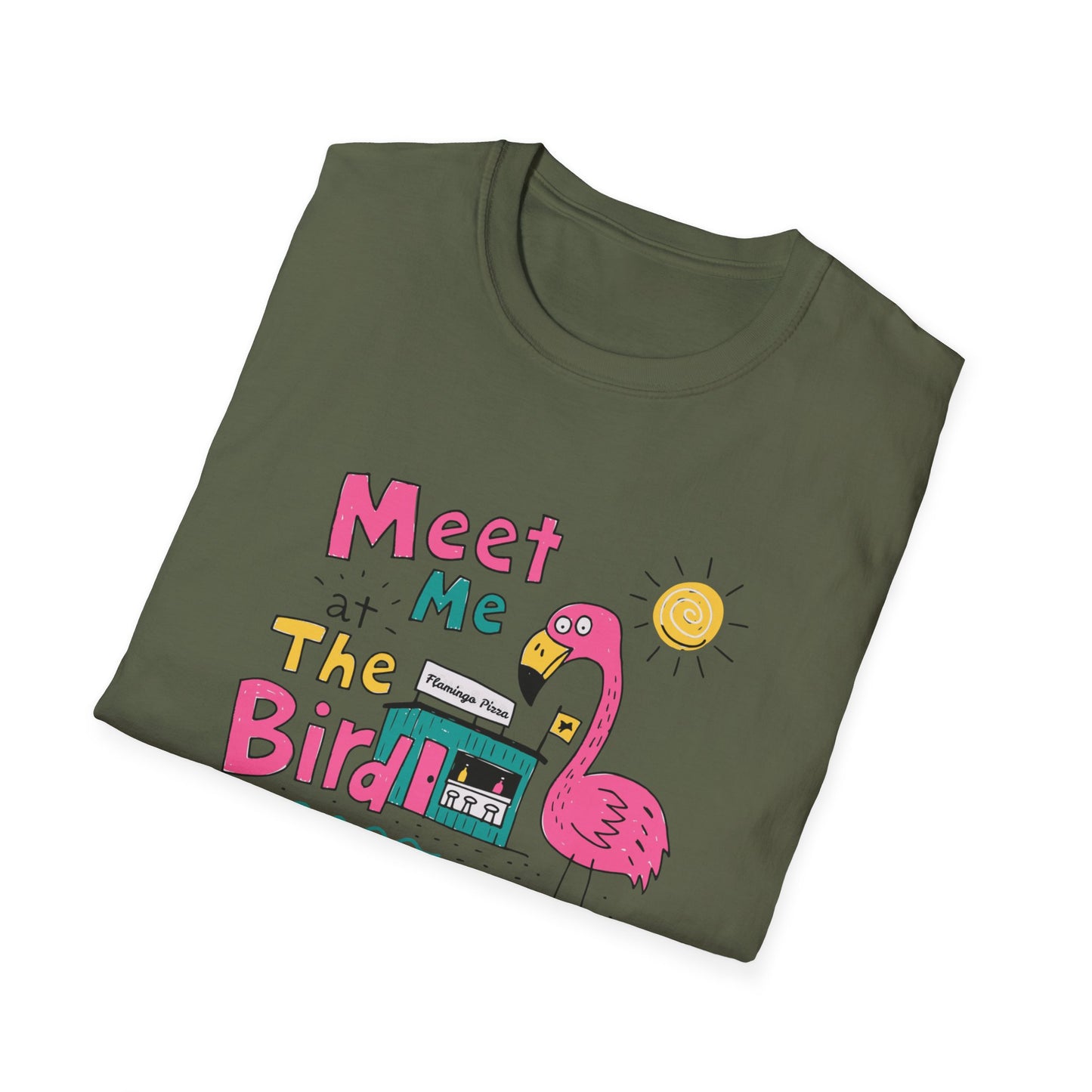 Meet Me at the Bird 2026 T-Shirt — Cute Flamingo Summer Tee