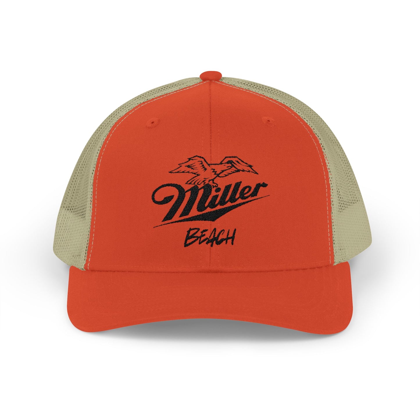 Miller Beach Snapback Trucker Cap OG 1970s Logo