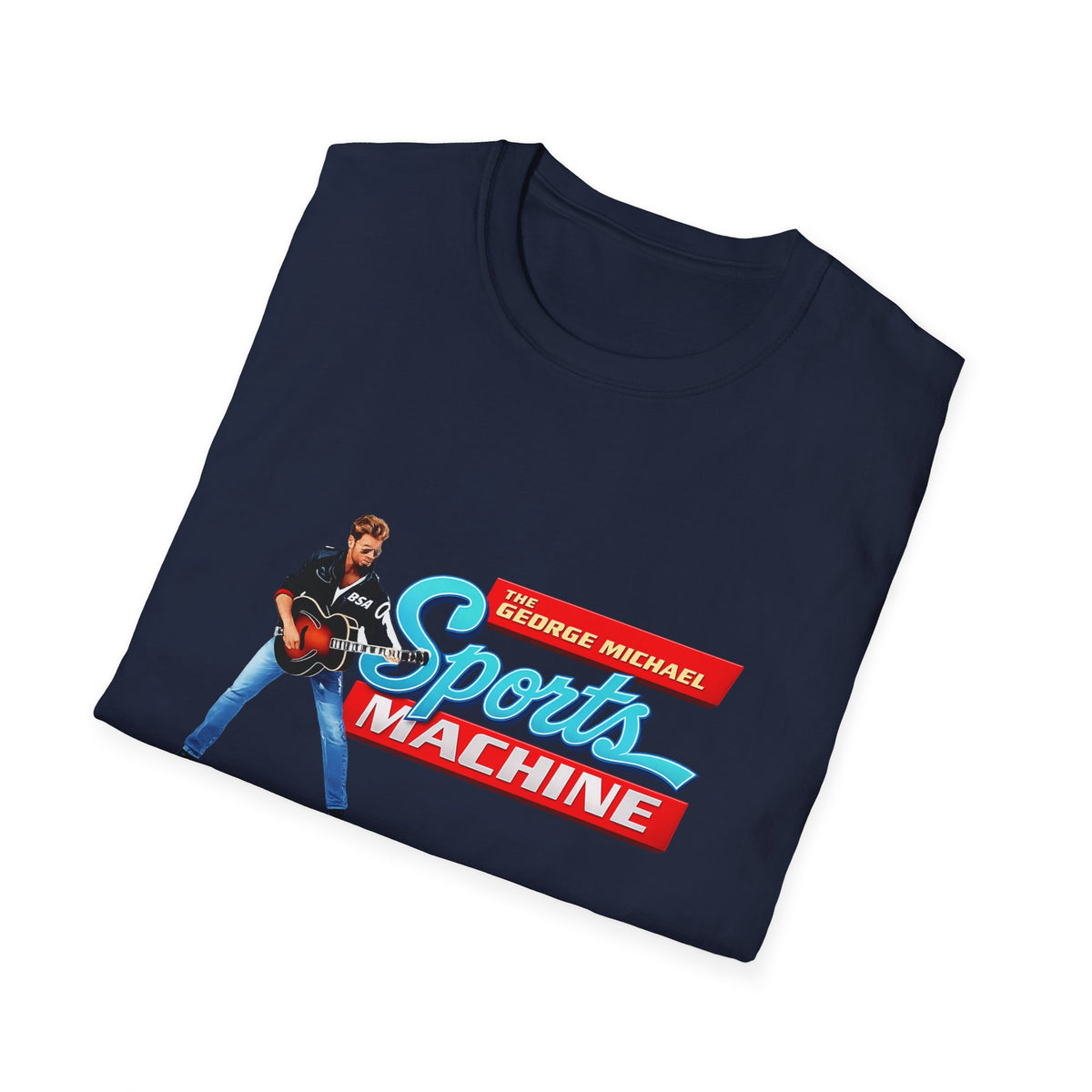 Sports Machine Graphic T-Shirt — 'The George Michael Sports Machine' Retro Athletic Tee