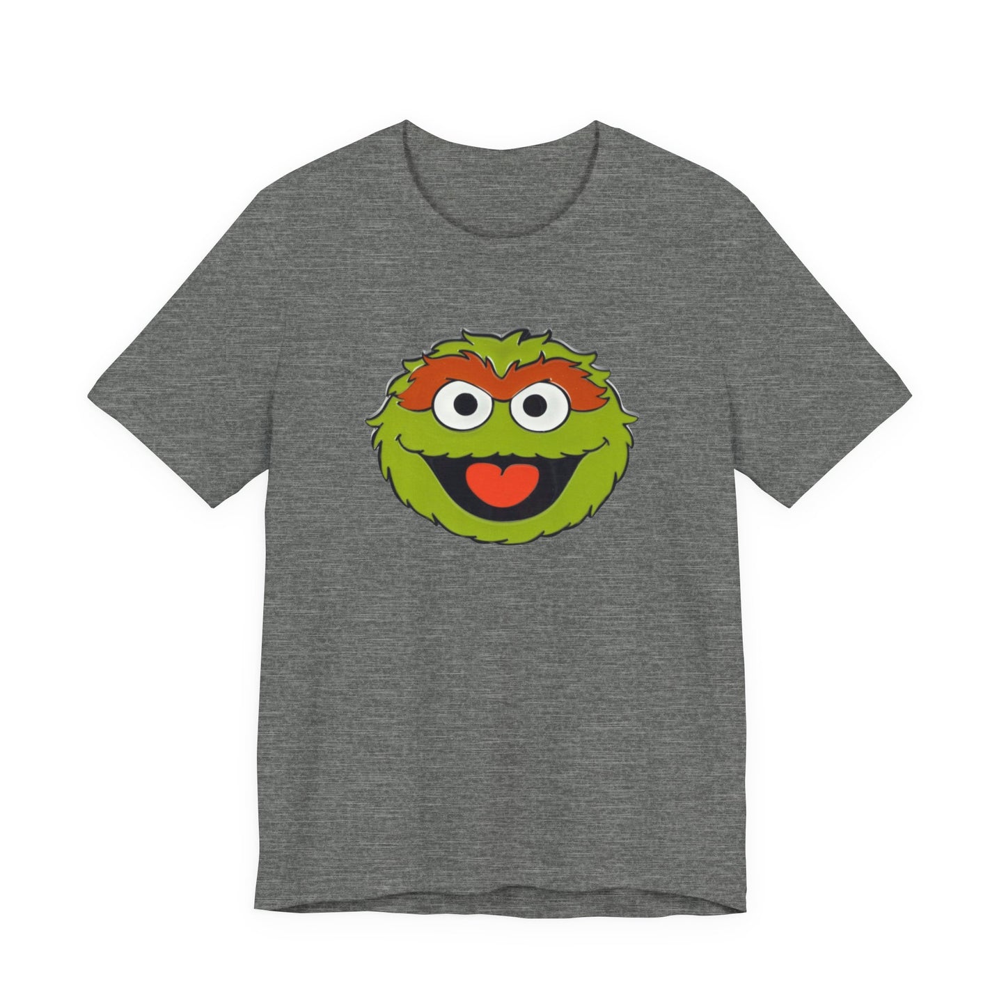 Playful Oscar the Grouch Tee - Unisex Jersey Short Sleeve Shirt, Fun Graphic Top, Casual Wear, Gift for Fans, Comic Collectibles