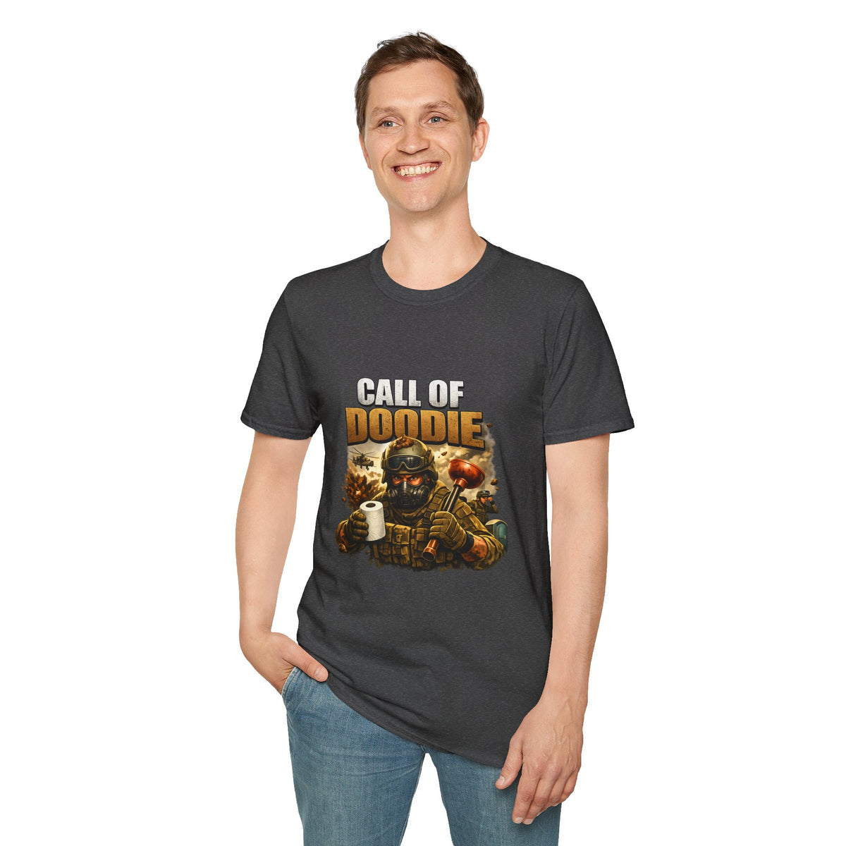 Call of Doodie T-Shirt — Funny Gamer Military Toilet Humor Tee