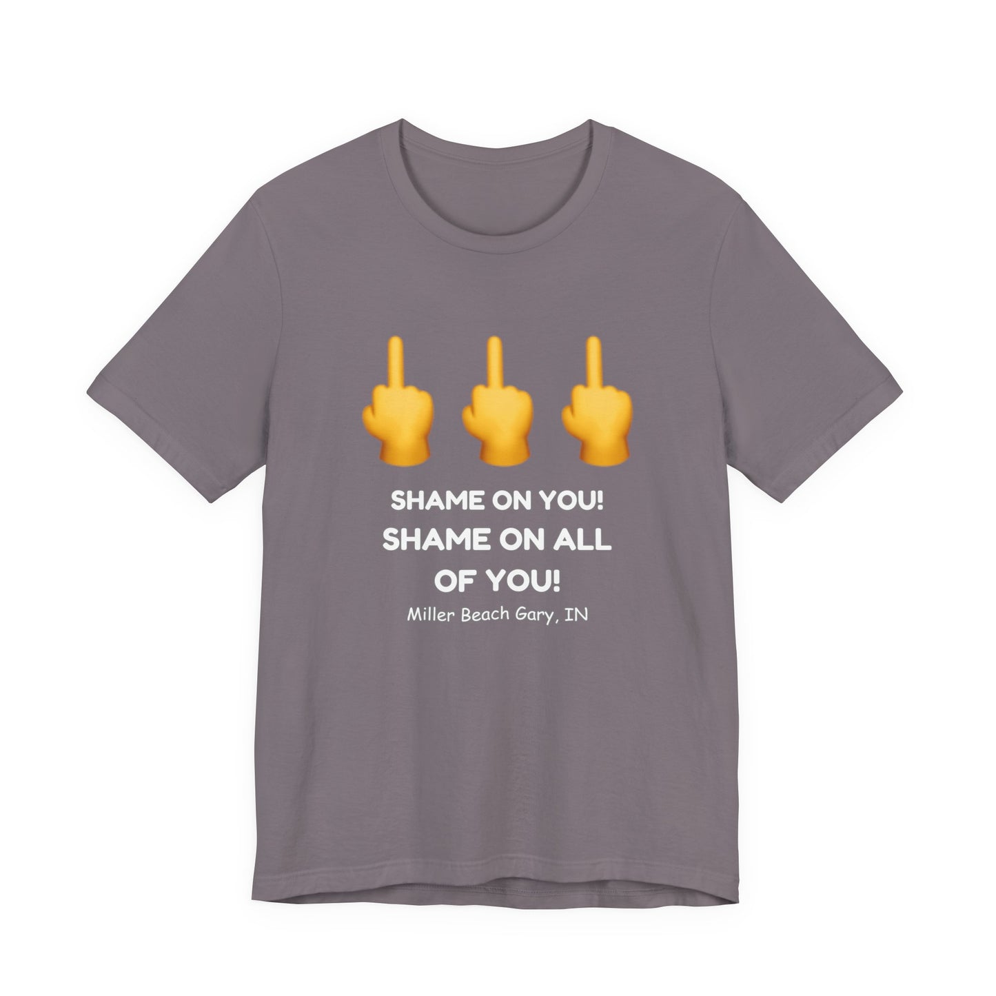 Shame on You! Shame on all of You! Miller Beach, Gary, IN Unisex T-Shirt