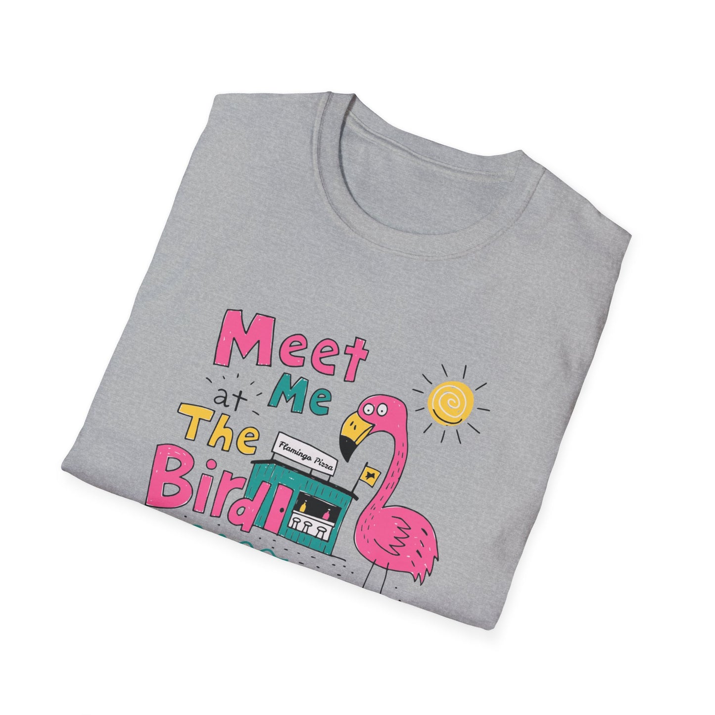 Meet Me at the Bird 2026 T-Shirt — Cute Flamingo Summer Tee