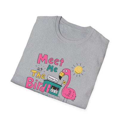 Meet Me at the Bird 2026 T-Shirt — Cute Flamingo Summer Tee