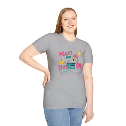 Meet Me at the Bird 2026 T-Shirt — Cute Flamingo Summer Tee