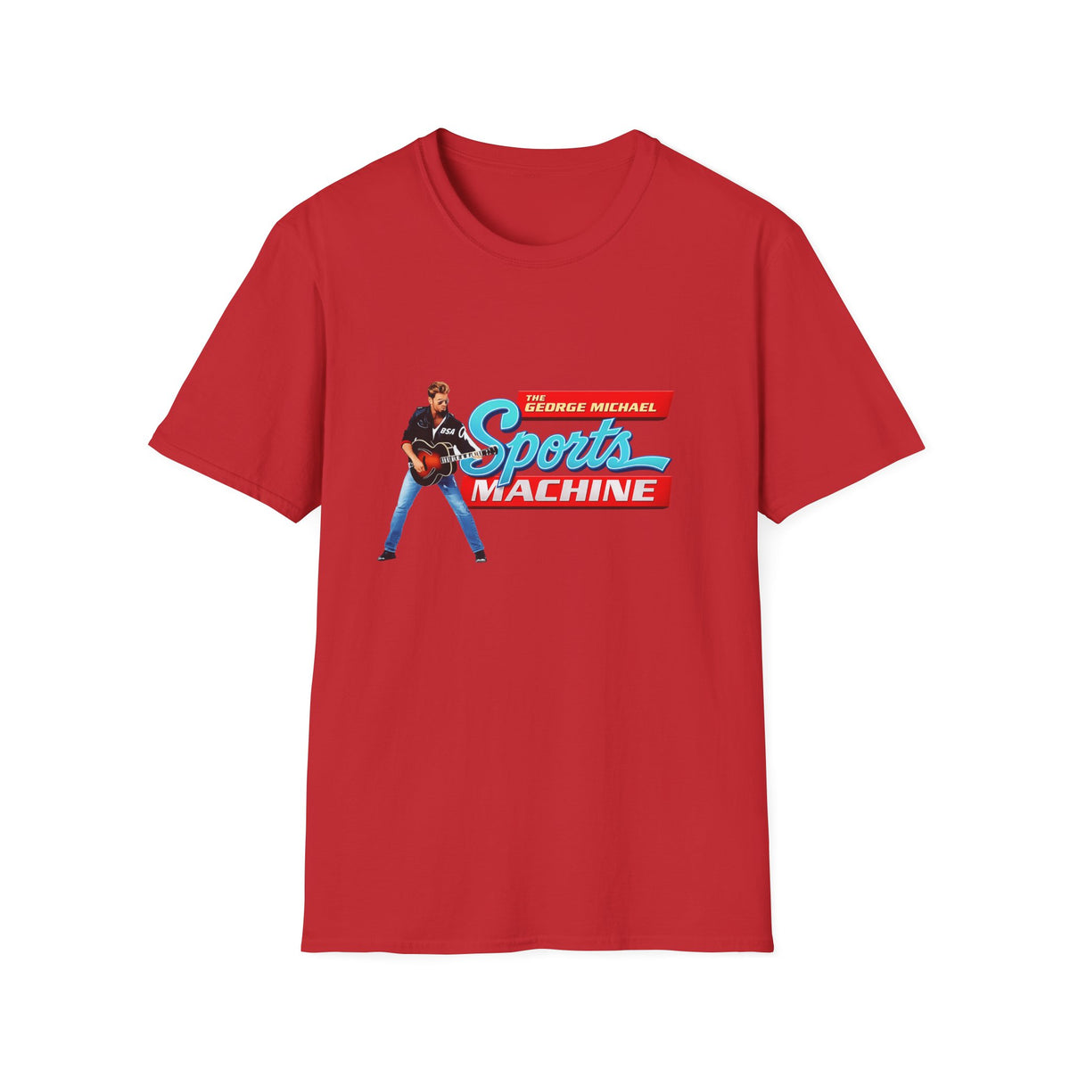 Sports Machine Graphic T-Shirt — 'The George Michael Sports Machine' Retro Athletic Tee