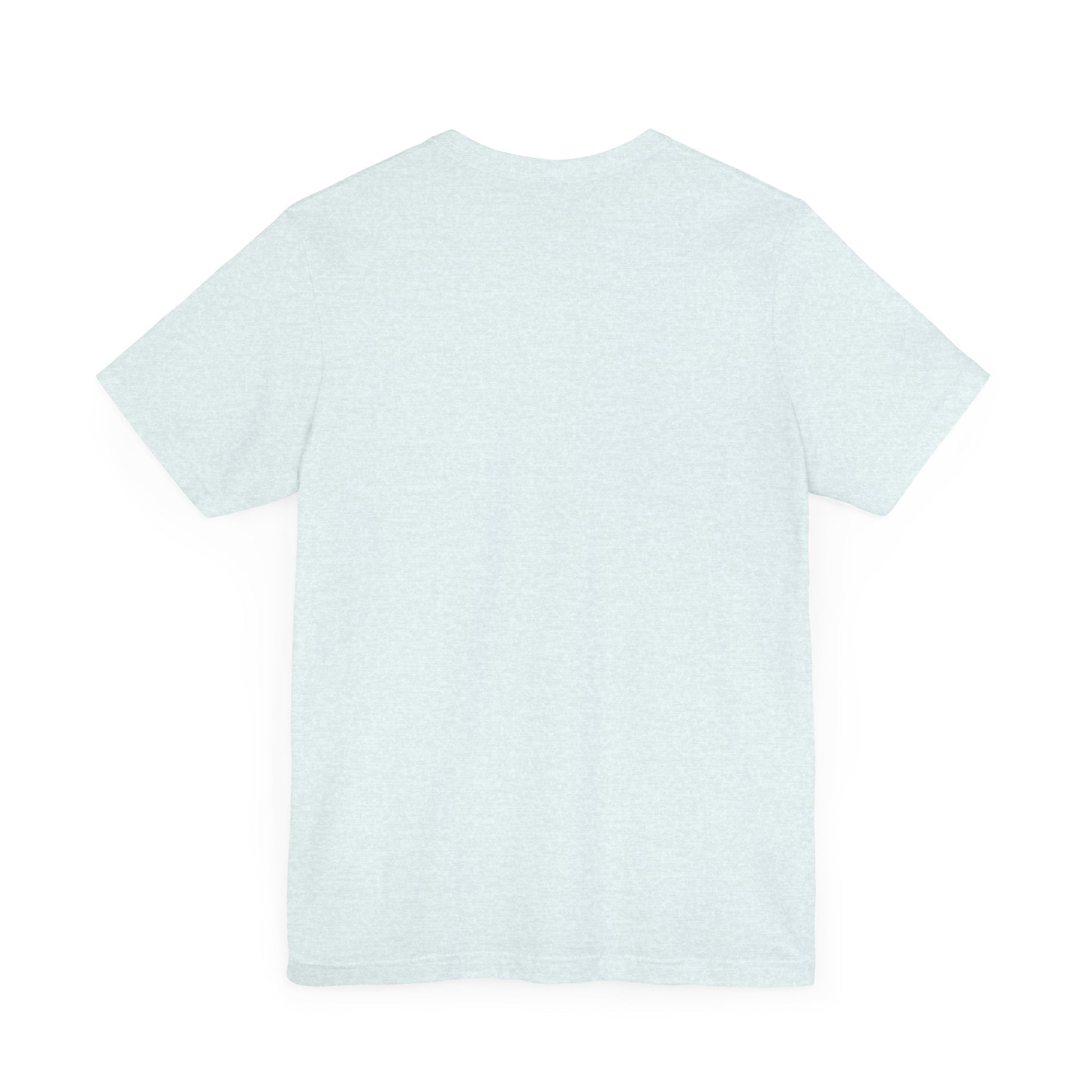 A light blue Printify "The Tinder Box 1980s" unisex jersey short sleeve tee featuring the "Tinder Box" logo in the center. The logo consists of a dark shield with the words "Tinder Box" in white text, with a small flame icon replacing the dot above the "i".