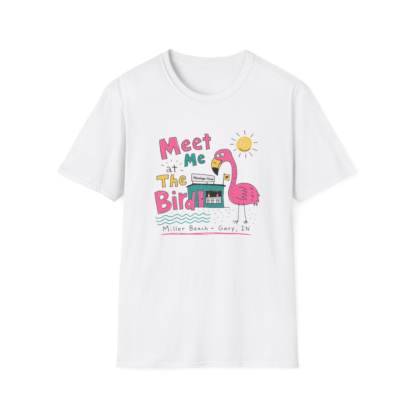 Meet Me at the Bird 2026 T-Shirt — Cute Flamingo Summer Tee