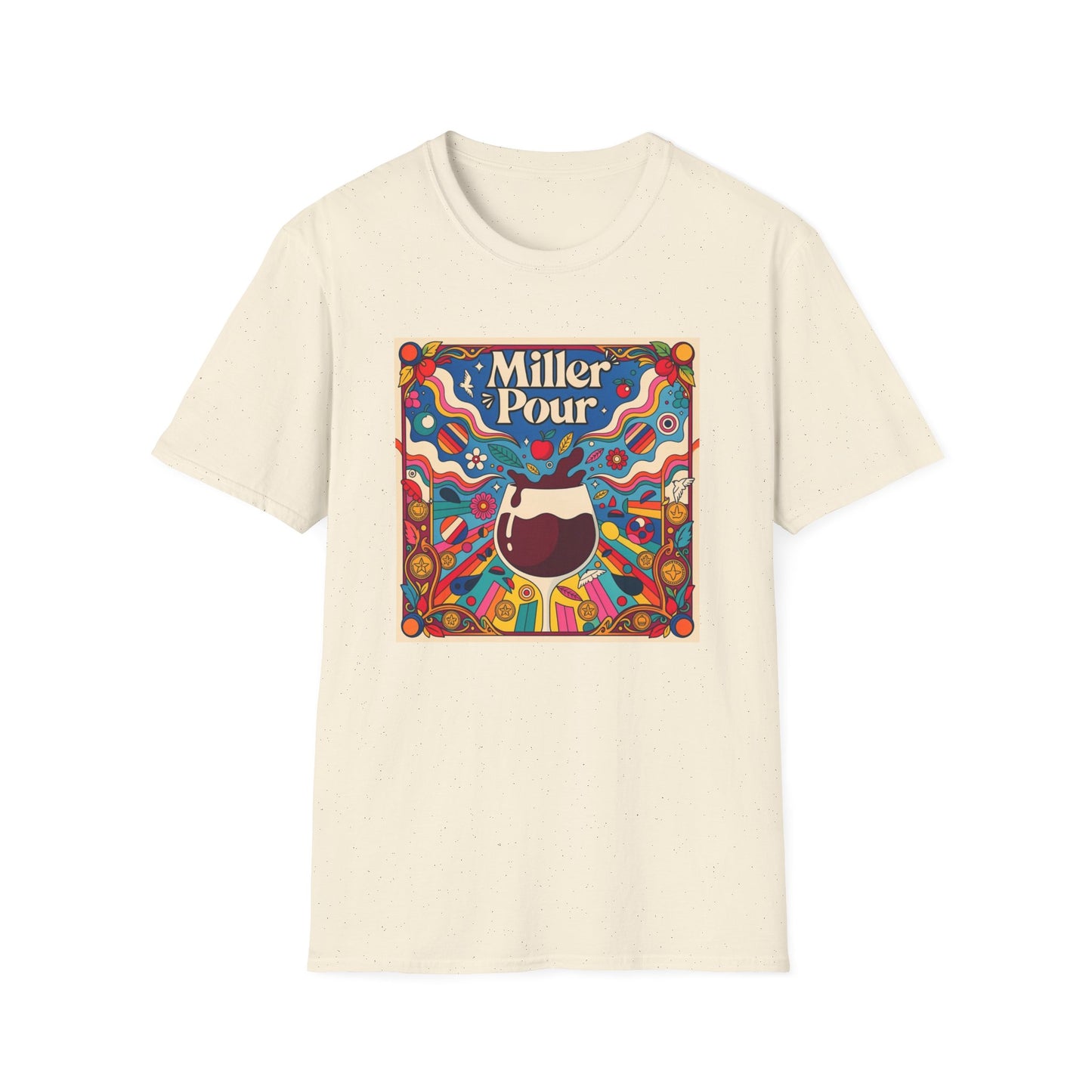Miller Pour Retro T-Shirt – Vintage Psychedelic Wine Tee