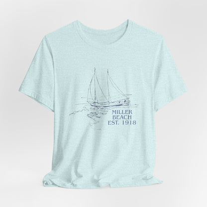 Miller Beach Est. 1918 Sailboat Tee