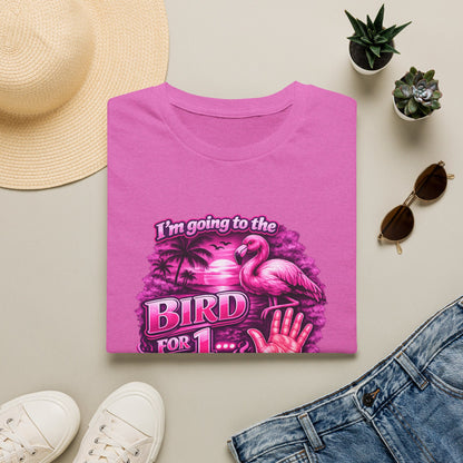 Flamingo “I’m Going to the Bird for 1” Graphic T-Shirt