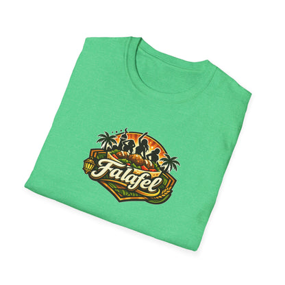 Falafel Brothel - All In Jest Trivia T-Shirt — Vintage Tropical Falafel Logo Tee