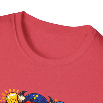 Bull Troop All In Jest Trivia Team T-Shirt — Colorful Mascot Logo Tee