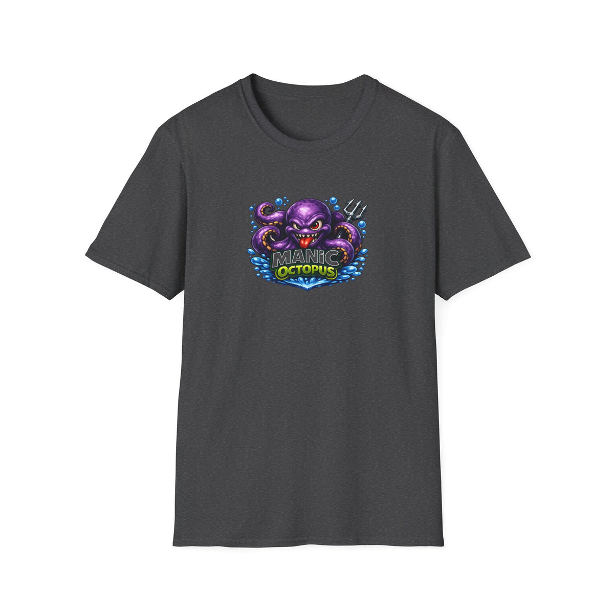 Manic Octopus - All in Jest Trivia Team T-Shirt — Vibrant Purple Octopus Design