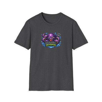 Manic Octopus - All in Jest Trivia Team T-Shirt — Vibrant Purple Octopus Design