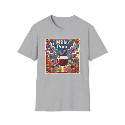 Miller Pour Retro T-Shirt – Vintage Psychedelic Wine Tee
