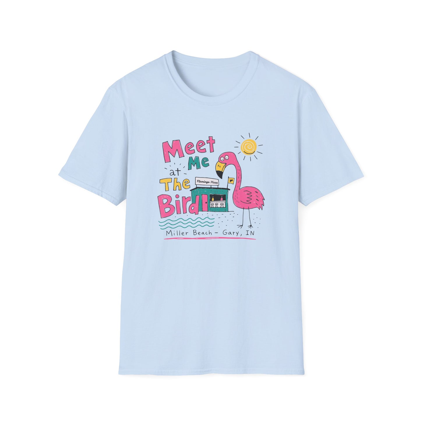 Meet Me at the Bird 2026 T-Shirt — Cute Flamingo Summer Tee