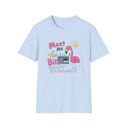 Meet Me at the Bird 2026 T-Shirt — Cute Flamingo Summer Tee