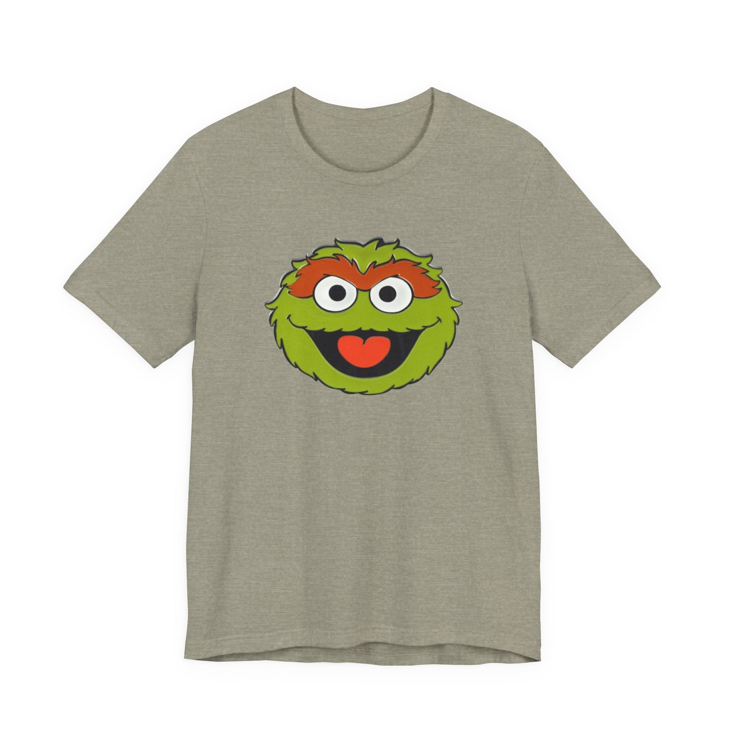 Playful Oscar the Grouch Tee - Unisex Jersey Short Sleeve Shirt, Fun Graphic Top, Casual Wear, Gift for Fans, Comic Collectibles