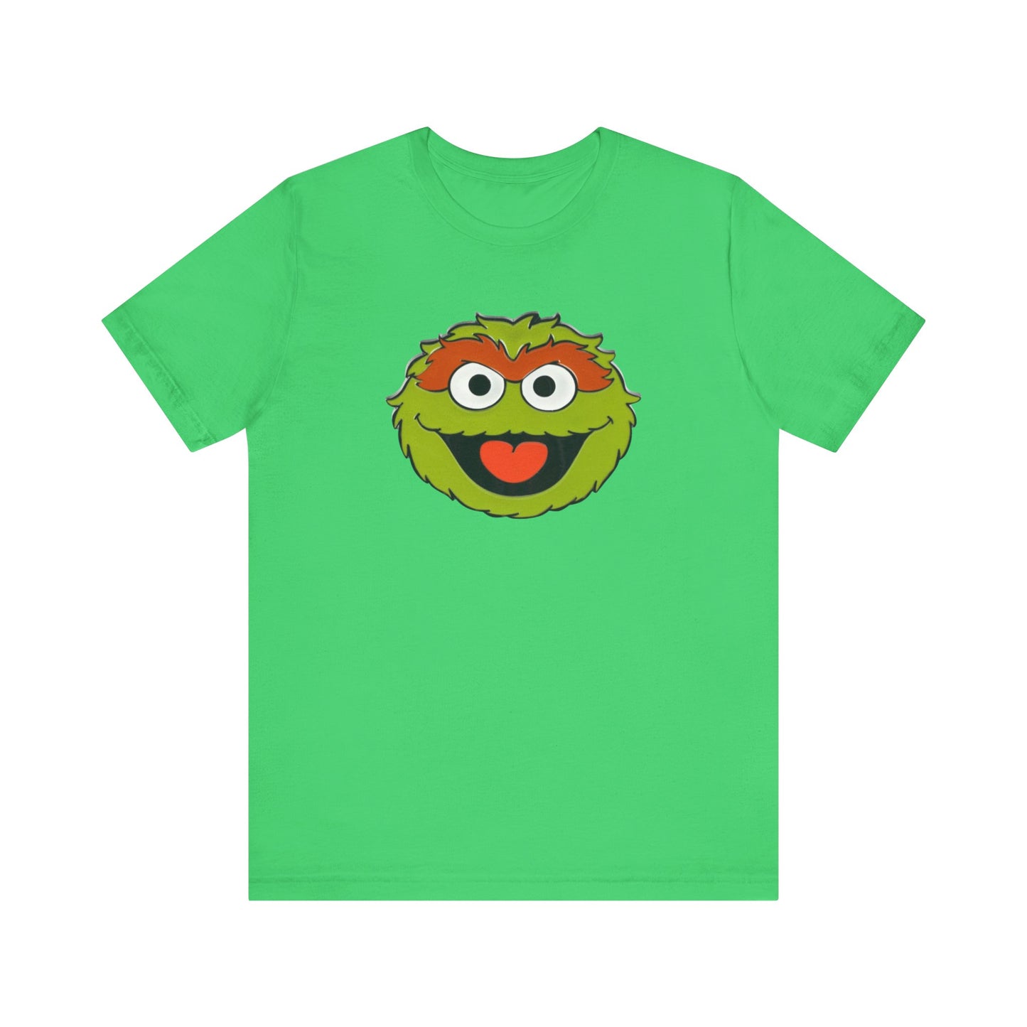 Playful Oscar the Grouch Tee - Unisex Jersey Short Sleeve Shirt, Fun Graphic Top, Casual Wear, Gift for Fans, Comic Collectibles