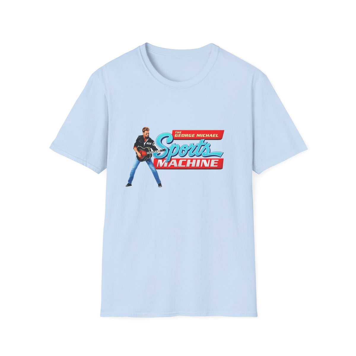 Sports Machine Graphic T-Shirt — 'The George Michael Sports Machine' Retro Athletic Tee