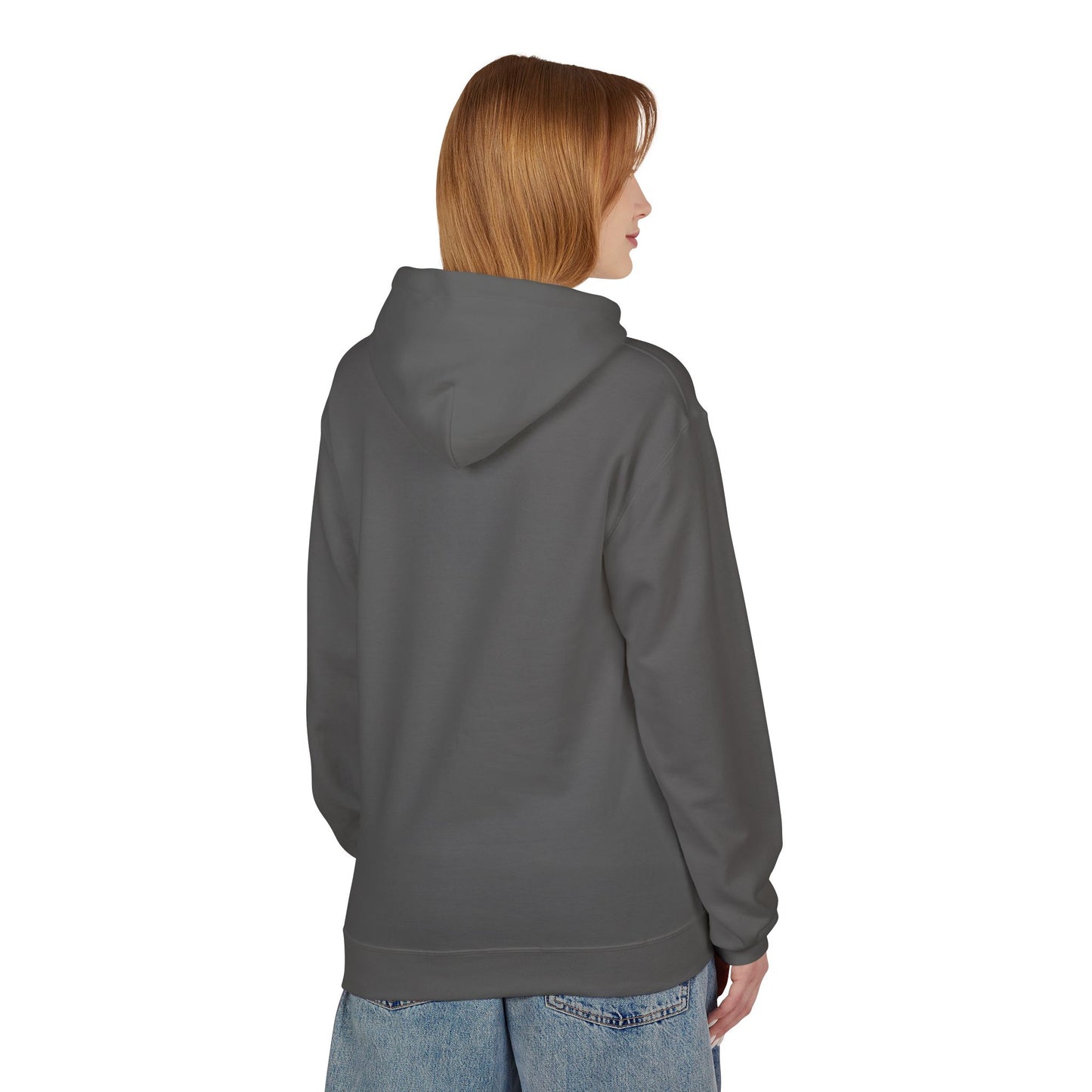 This olive green hoodie from Printify, inspired by the Pinto Lounge - Tinley Park, IL 1980s Softstyle Fleece Hoodie, features a white abstract design with a cat illustration and "NOIR" on the front. Made sustainably, it boasts a front pocket and drawstring hood for stylish comfort.