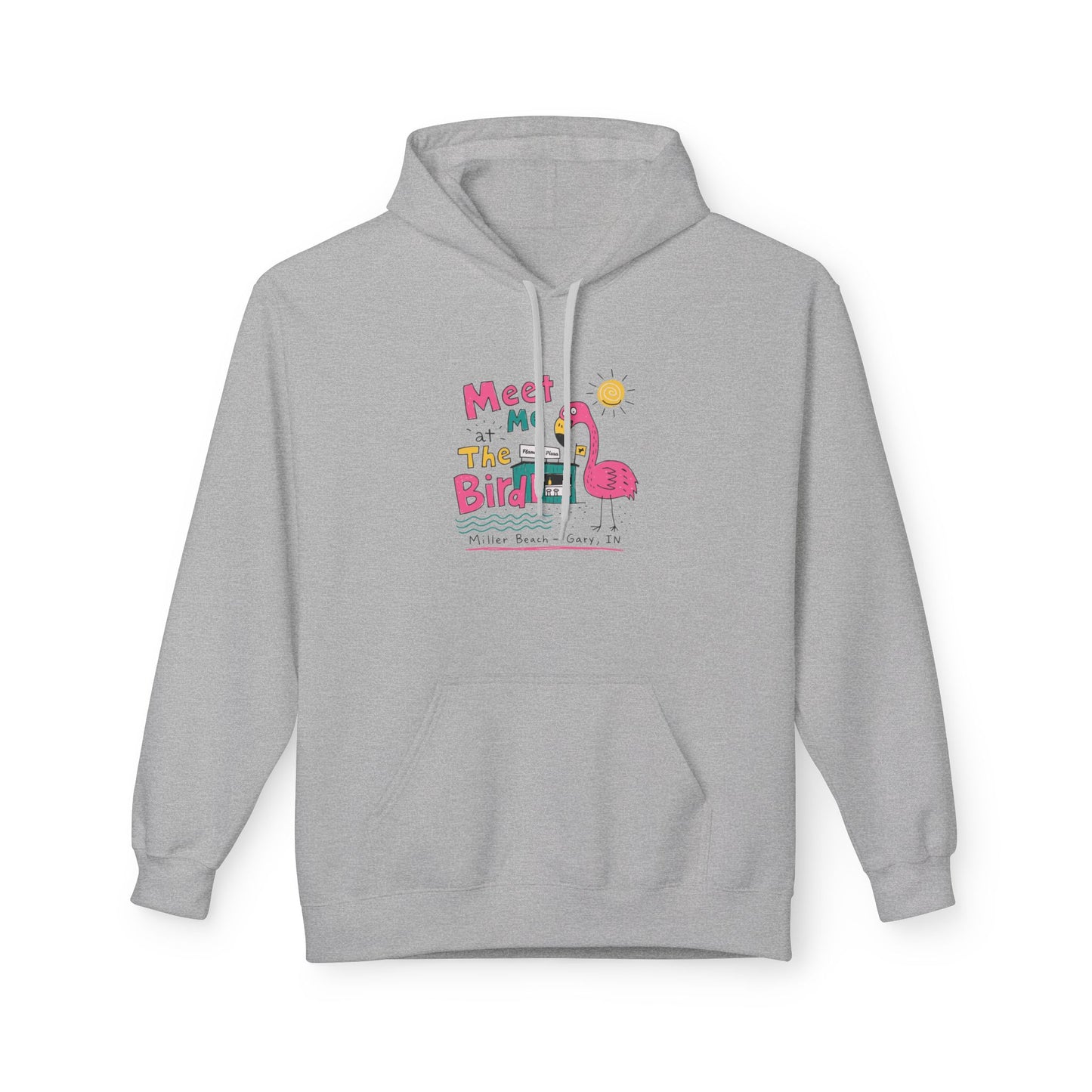 Meet Me At The Birdie Flamingo Hoodie