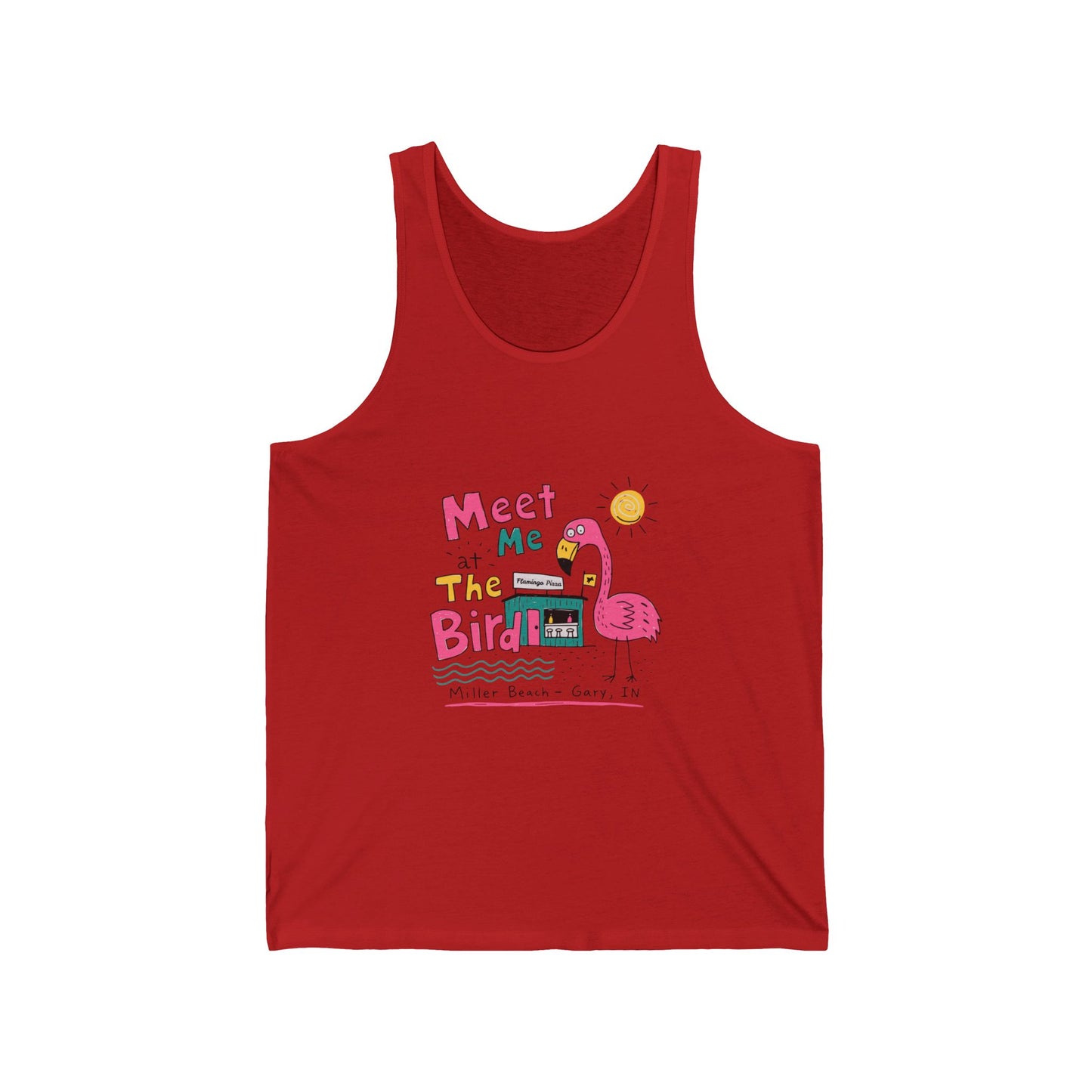 Flamingo 'Meet Me at the Bird' Graphic Tank Top