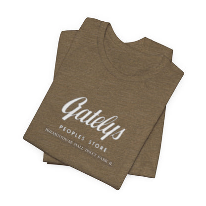Gatelys People’s Store Logo Tee — Casual Vintage Script T‑Shirt