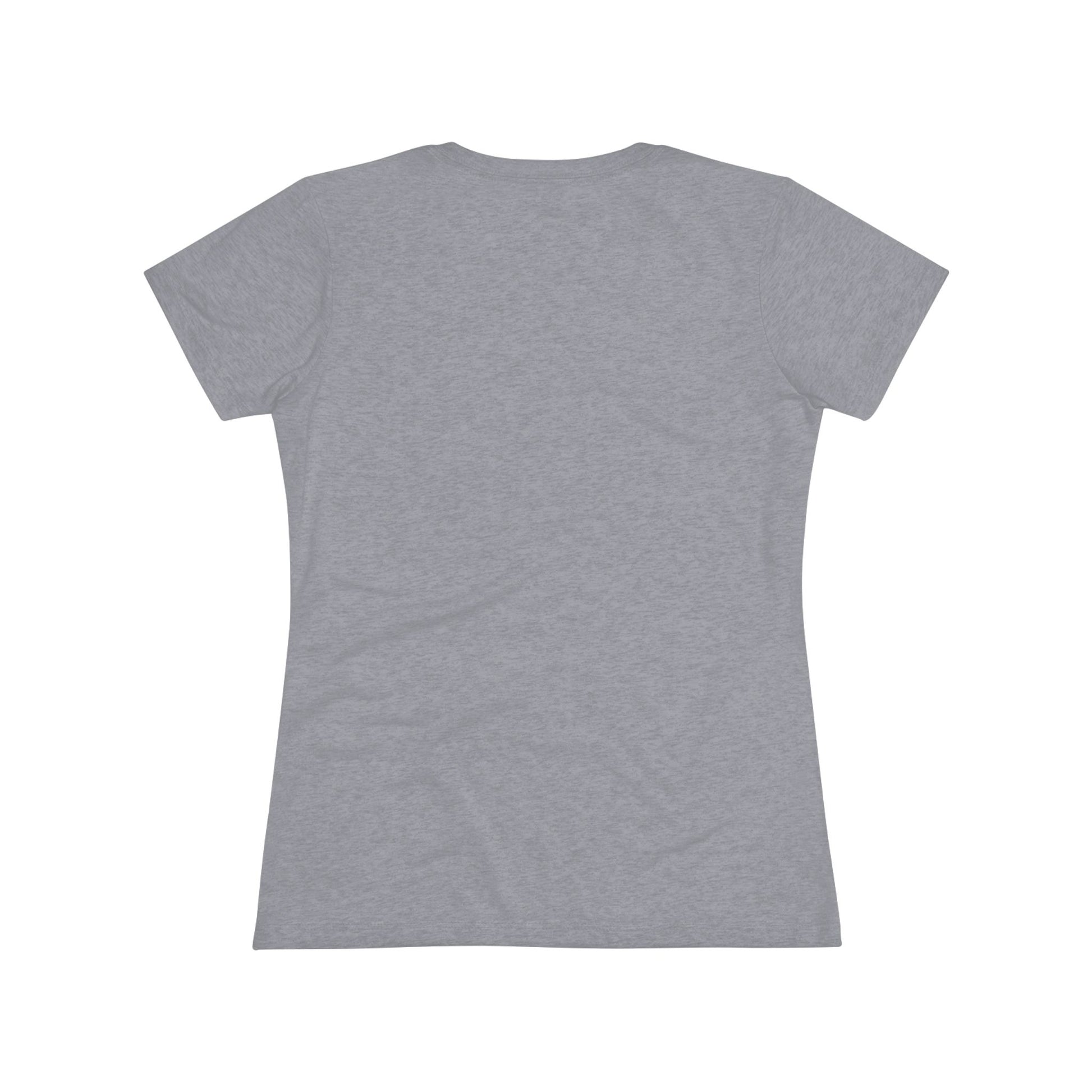 Printify's dark gray "The Chance is Not Zero - Women's Triblend Tee," made from a premium triple fabric blend, showcases inspiring text in white on the front, flanked by two small stars. It’s perfect as a daily motivational reminder.