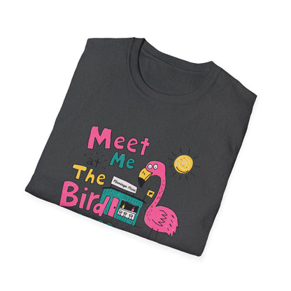Meet Me at the Bird 2026 T-Shirt — Cute Flamingo Summer Tee