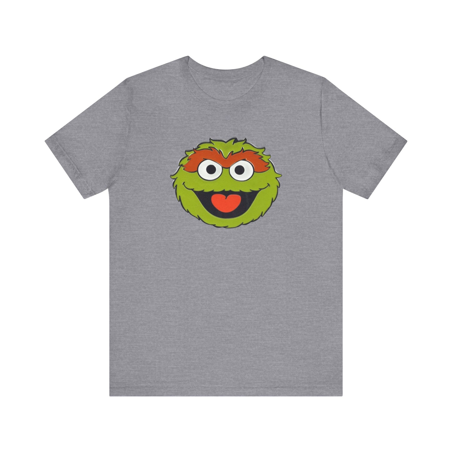 Playful Oscar the Grouch Tee - Unisex Jersey Short Sleeve Shirt, Fun Graphic Top, Casual Wear, Gift for Fans, Comic Collectibles