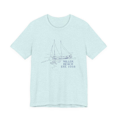 Miller Beach Est. 1918 Sailboat Tee