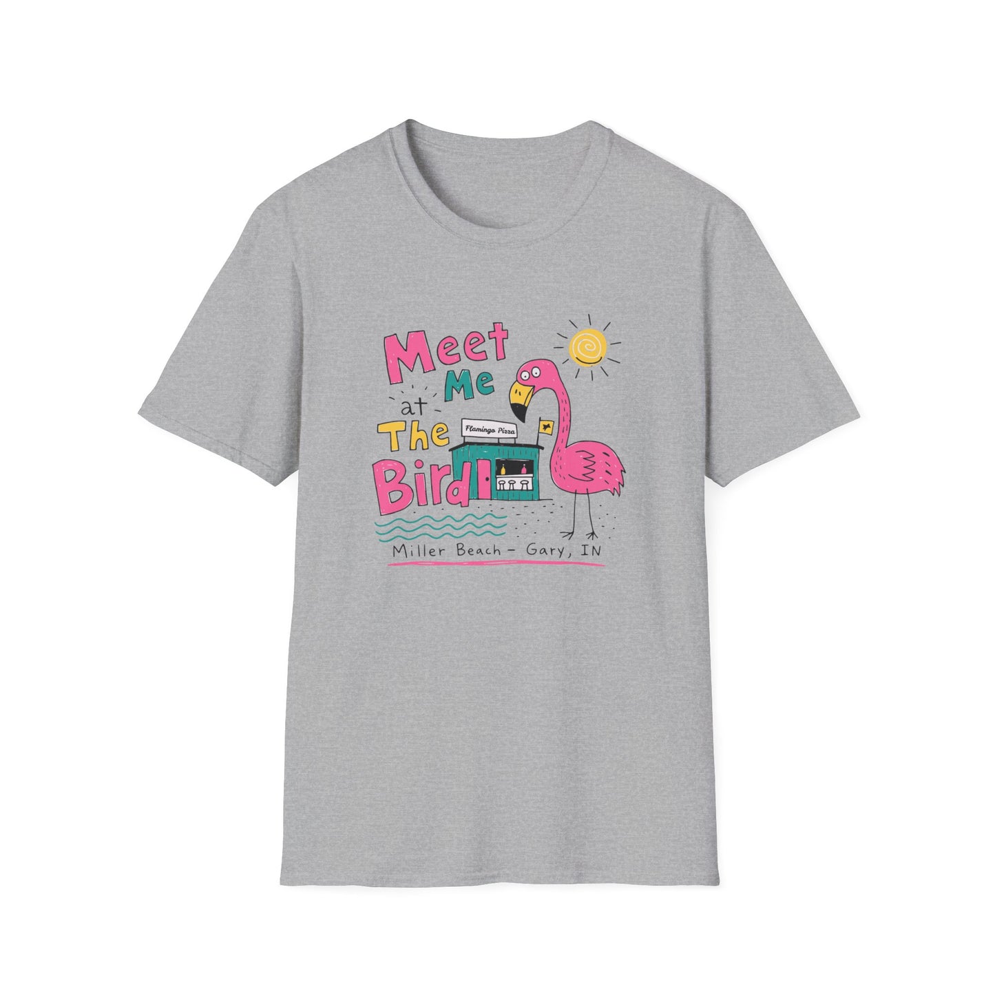 Meet Me at the Bird 2026 T-Shirt — Cute Flamingo Summer Tee