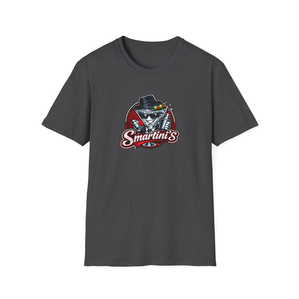 Smartini's All In Jest Trivia Team — Retro Cocktail Cat Logo Tee