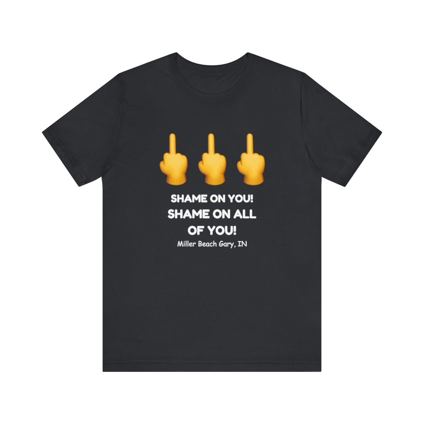 Shame on You! Shame on all of You! Miller Beach, Gary, IN Unisex T-Shirt