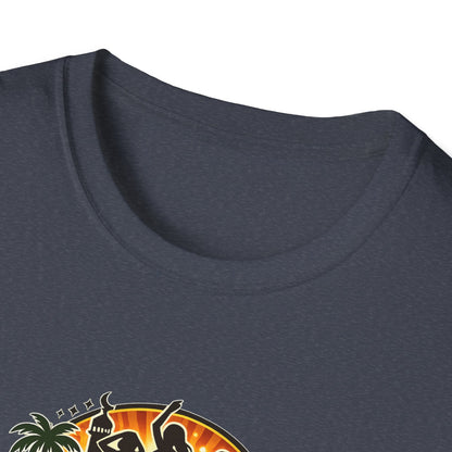 Falafel Brothel - All In Jest Trivia T-Shirt — Vintage Tropical Falafel Logo Tee