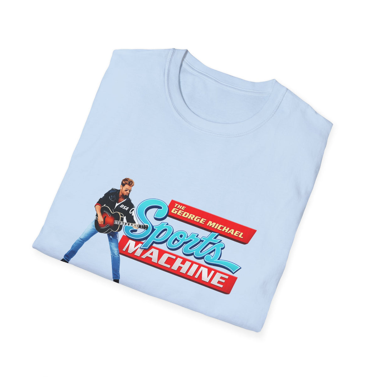 Sports Machine Graphic T-Shirt — 'The George Michael Sports Machine' Retro Athletic Tee