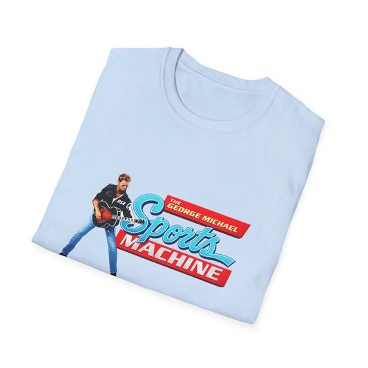 Sports Machine Graphic T-Shirt — 'The George Michael Sports Machine' Retro Athletic Tee