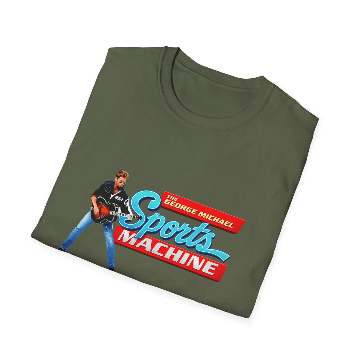 Sports Machine Graphic T-Shirt — 'The George Michael Sports Machine' Retro Athletic Tee