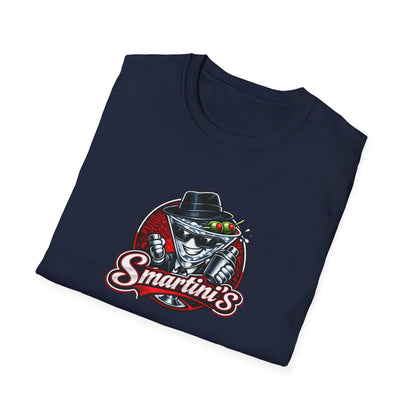 Smartini's All In Jest Trivia Team — Retro Cocktail Cat Logo Tee