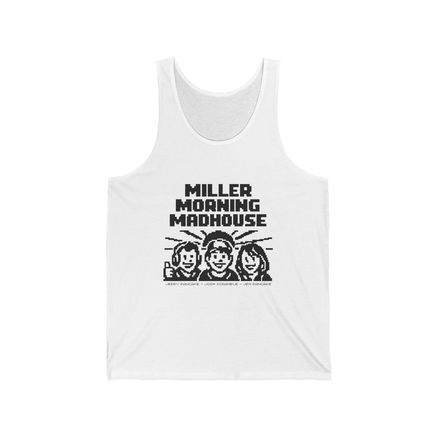 Miller Morning Madhouse Tank Top – Retro Radio Morning Show Tee