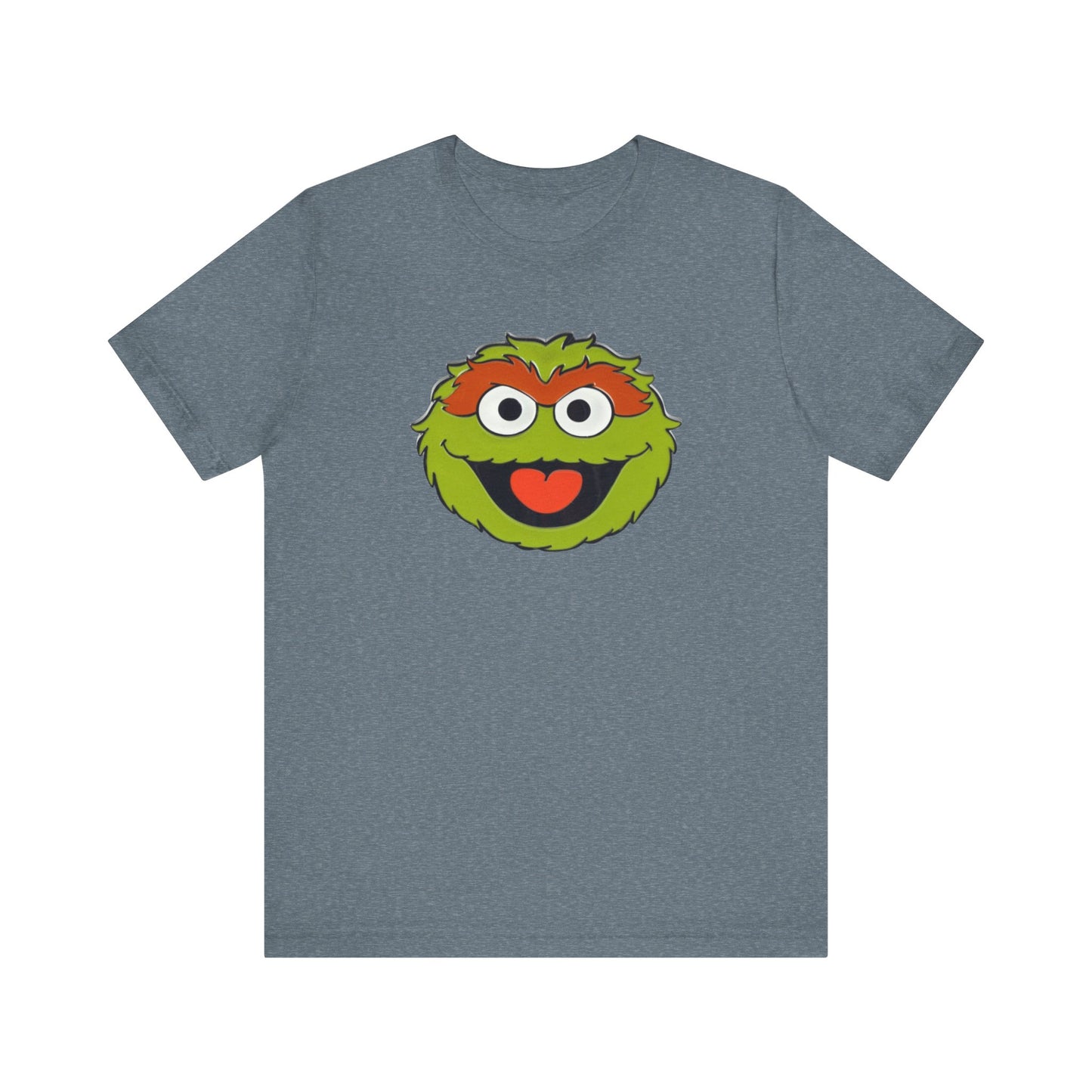 Playful Oscar the Grouch Tee - Unisex Jersey Short Sleeve Shirt, Fun Graphic Top, Casual Wear, Gift for Fans, Comic Collectibles