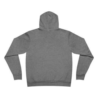 A "Sexy Oldsmobile - Unisex Sponge Fleece Pullover Hoodie" by Printify, displayed flat in gray, features bold red letters with a stylized graphic of the Oldsmobile logo below. Perfect for retro vibes, it includes a white drawstring and front pocket, designed for the muscle car enthusiast.