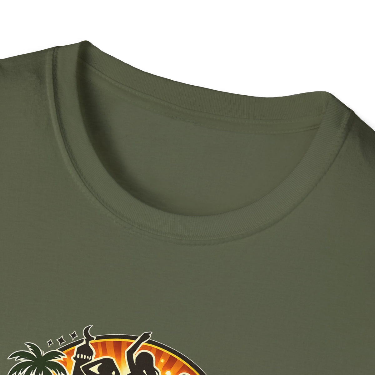 Falafel Brothel - All In Jest Trivia T-Shirt — Vintage Tropical Falafel Logo Tee