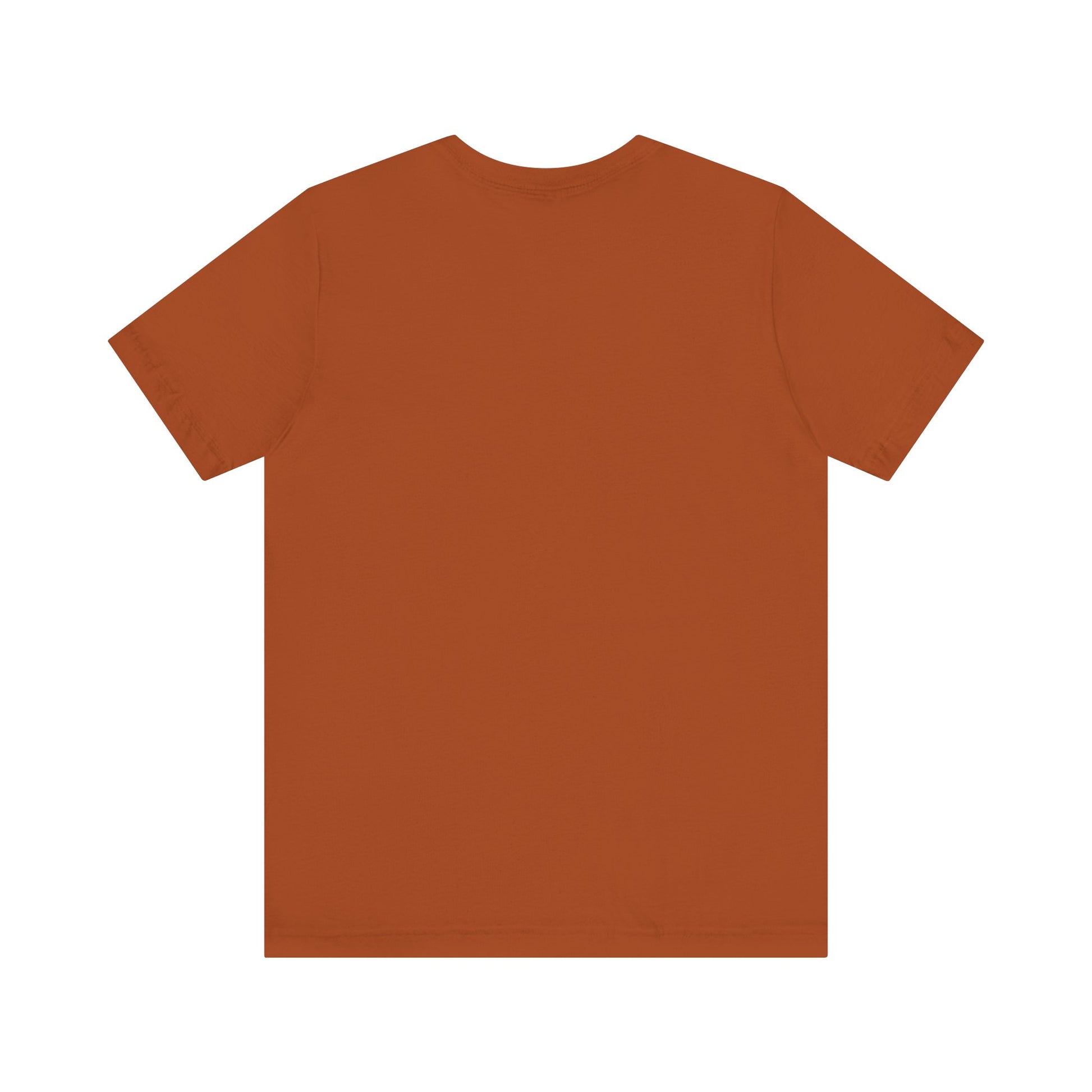 A unisex jersey short sleeve tee from Printify in burnt orange features the bold black text "MILLER IS HARD" on the chest, with "GARY, IN" written beneath in smaller black font. Perfect for showcasing Miller Beach's iconic spirit, this t-shirt is displayed against a plain white background.