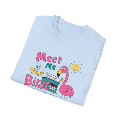 Meet Me at the Bird 2026 T-Shirt — Cute Flamingo Summer Tee