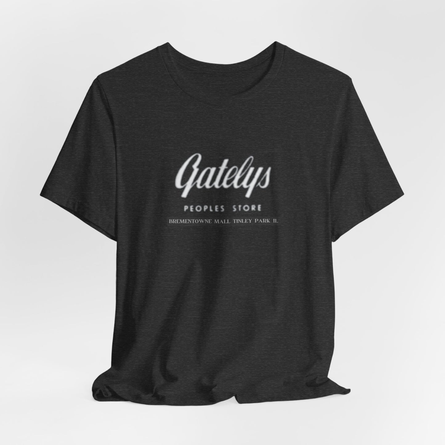 Gatelys People’s Store Logo Tee — Casual Vintage Script T‑Shirt