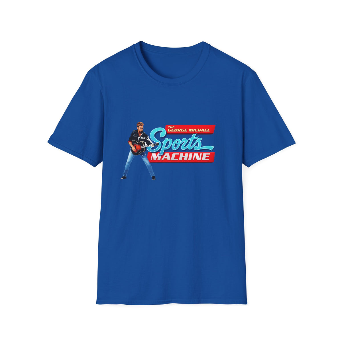Sports Machine Graphic T-Shirt — 'The George Michael Sports Machine' Retro Athletic Tee